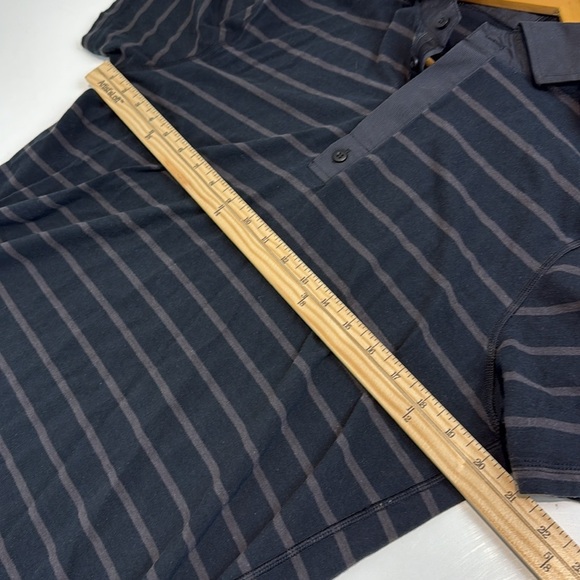 Lululemon Men's Polo Shirt Blue and Grey Size Medium - Picture 4 of 5